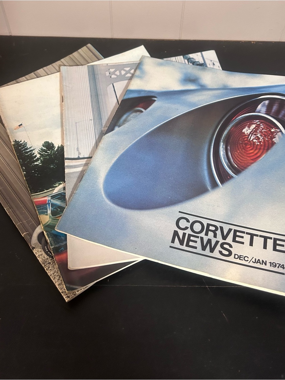 Lot of 4 Corvette News Magazines 1974 Jun Jul Aug Sep Oct Nov Dec Jan Vintage